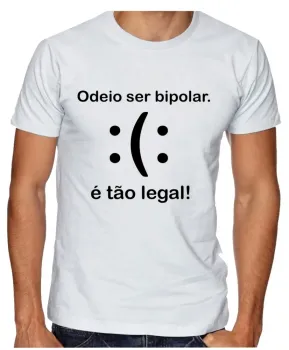 Camiseta adulto ou infantil Bipolar mau humor ranço - Foto 2