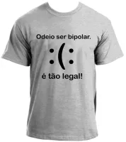 Camiseta adulto ou infantil Bipolar mau humor ranço - Foto 3