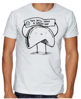 Camiseta adulto ou infantil Biscoito da sorte great day - Foto 2