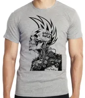 Camiseta adulto ou infantil Caveira guetto rules regras punk - Foto 4