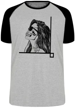 Camiseta adulto ou infantil caveira tapa olho mexicana Different is beautiful