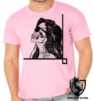 Camiseta adulto ou infantil caveira tapa olho mexicana Different is beautiful - Foto 2