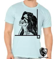 Camiseta adulto ou infantil caveira tapa olho mexicana Different is beautiful - Foto 5