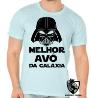 Camiseta adulto ou infantil darth vader melhor avô vovô galaxia star wars - Foto 5