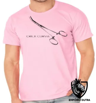 Camiseta adulto ou infantil Crile curva medico enfermeira - Foto 2