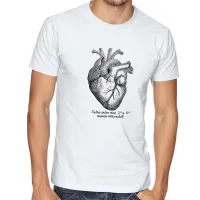 Camiseta adulto ou infantil coração intercostal enfermagen medicina - Foto 2