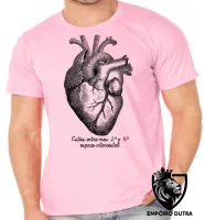 Camiseta adulto ou infantil coração intercostal enfermagen medicina - Foto 4