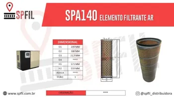 ELEMENTO FILTRANTE AR SPA140