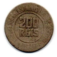1918 - 200 Réis - Moeda Brasil - UTG