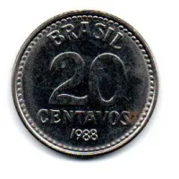 1988 - 20 Centavos - Moeda Brasil - C/ Oxidação