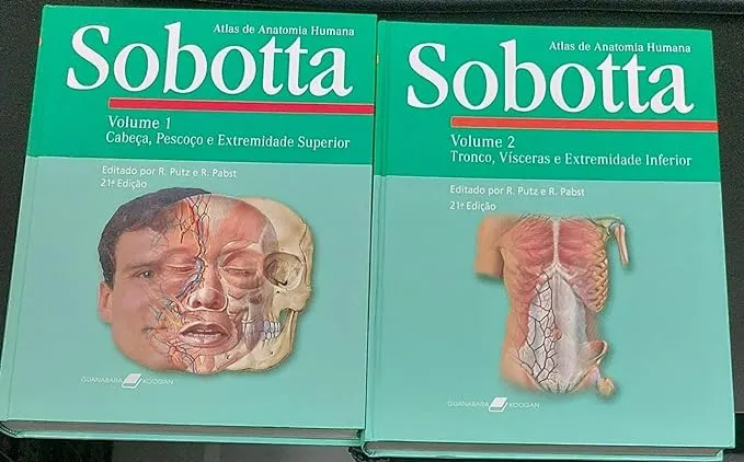 SOBOTTA: ATLAS DE ANATOMIA HUMANA 2 VOLUMES 1 E 2 (PRODUTO USADO - MUITO BOM)