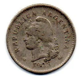Argentina - 1933 - 5 Centavos Imagem