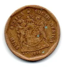 África do Sul - 1994 - 10 Cents - C/ Danos