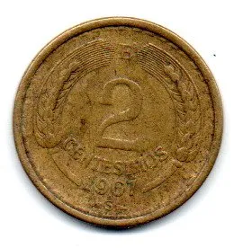Chile - 1967 - 2 Centesimos