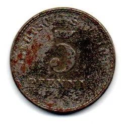 Alemanha Império - 1918 - 5 Pfennig - UTG