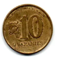 Paraguai - 1996 - 10 Guaranies - Foto 2