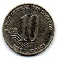 Equador - 2000 - 10 Centavos
