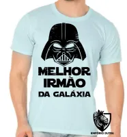 Camiseta adulto ou infantil darth vader melhor irmão galaxia star wars - Foto 3
