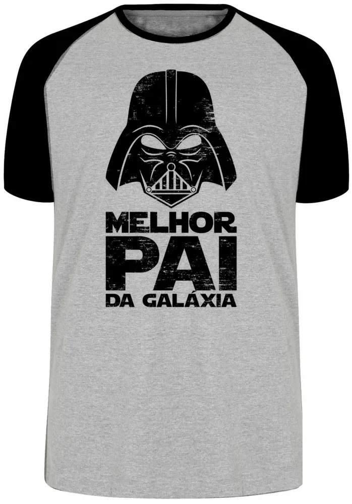 Camiseta adulto ou infantil Darth vader melhor pai da galaxia Imagem