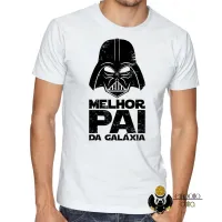 Camiseta adulto ou infantil Darth vader melhor pai da galaxia - Foto 3