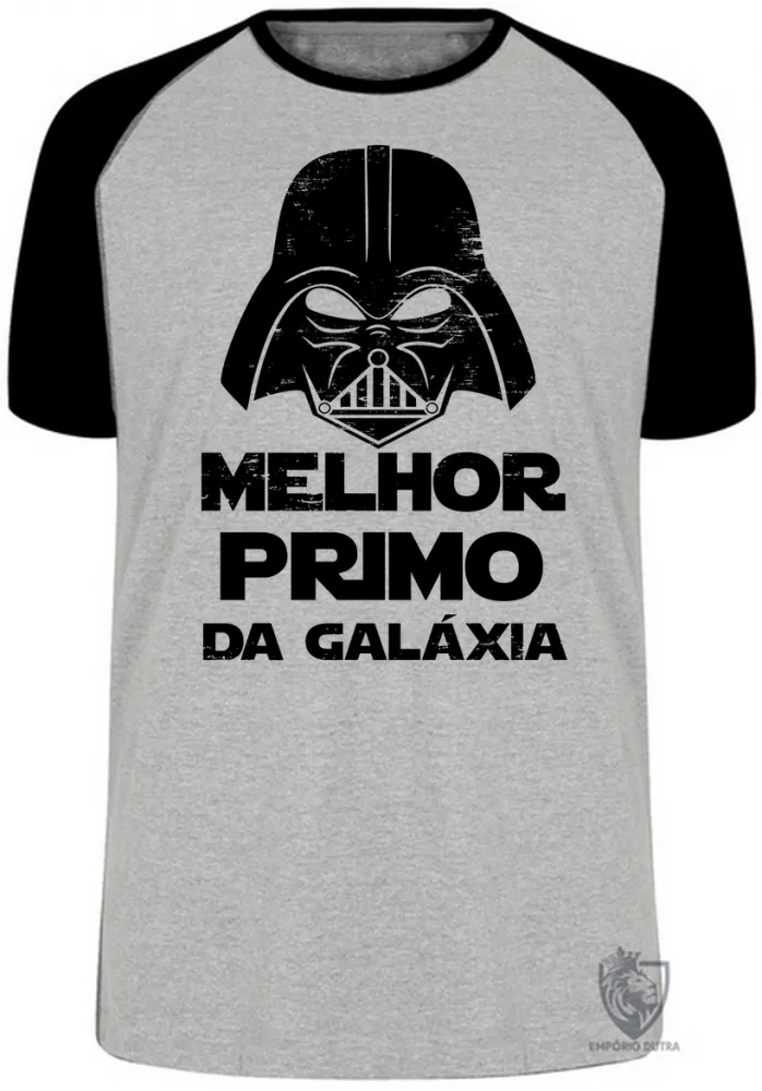 Camiseta adulto ou infantil darth vader melhor primo galaxia star wars