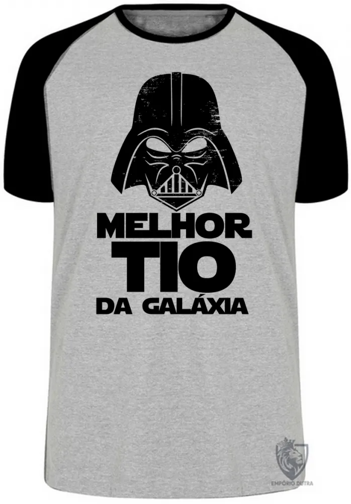 Camiseta adulto ou infantil darth vader melhor tio galaxia star wars Imagem