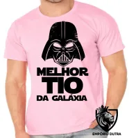 Camiseta adulto ou infantil darth vader melhor tio galaxia star wars - Foto 4