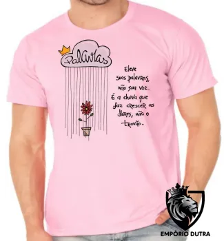 Camiseta adulto ou infantil Eleve suas palavras não sua voz - Foto 2