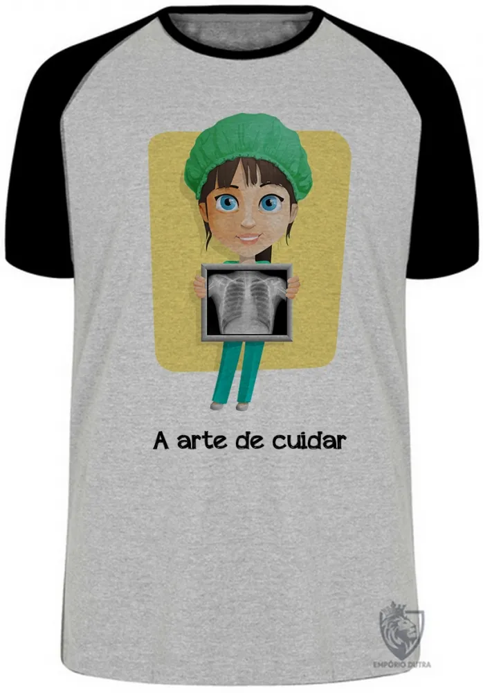 Camiseta adulto ou infantil Enfermagem arte cuidar