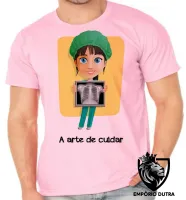 Camiseta adulto ou infantil Enfermagem arte cuidar - Foto 2