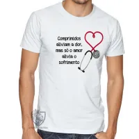 Camiseta adulto ou infantil Enfermagem comprimidos - Foto 3