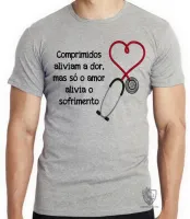Camiseta adulto ou infantil Enfermagem comprimidos - Foto 4