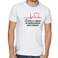 Camiseta adulto ou infantil Enfermagem dom ciência - Foto 3