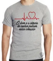 Camiseta adulto ou infantil Enfermagem dom ciência - Foto 4