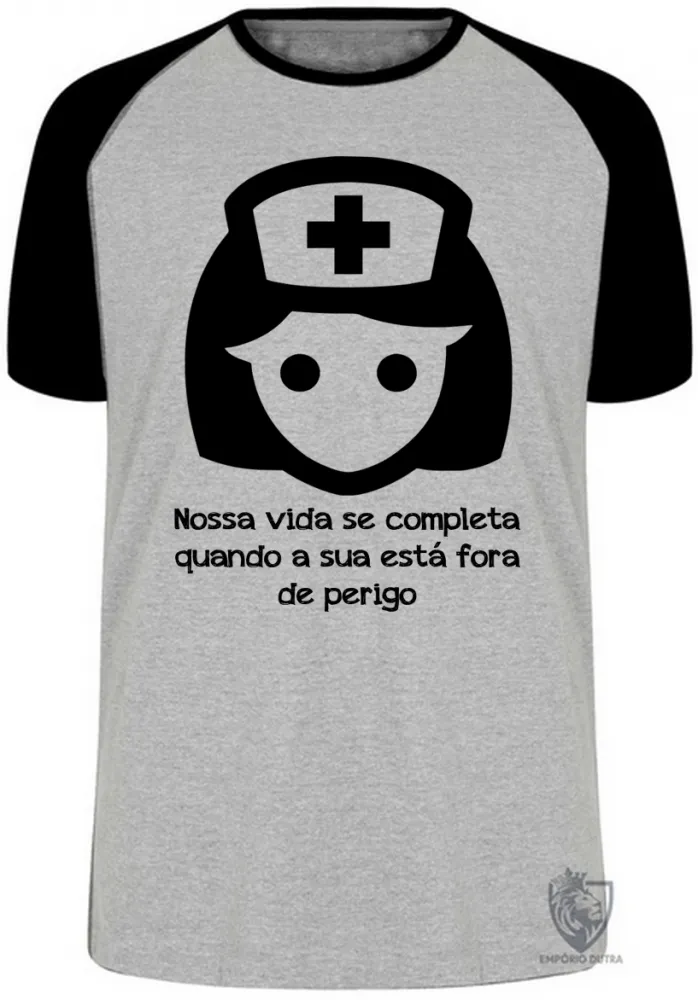 Camiseta adulto ou infantil Enfermagem nossa vida
