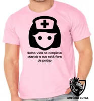 Camiseta adulto ou infantil Enfermagem nossa vida - Foto 2