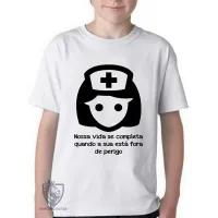 Camiseta adulto ou infantil Enfermagem nossa vida - Foto 3