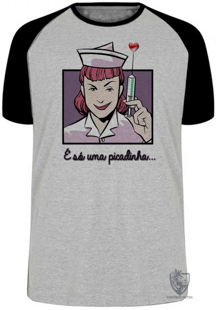 Camiseta adulto ou infantil Enfermagem picadinha