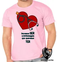 Camiseta adulto ou infantil Enfermagem ser ter - Foto 2