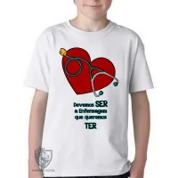 Camiseta adulto ou infantil Enfermagem ser ter - Foto 3