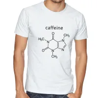 Camiseta adulto ou infantil fórmula cafeína café molecula - Foto 2