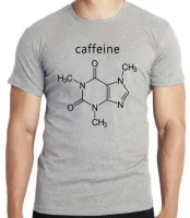 Camiseta adulto ou infantil fórmula cafeína café molecula - Foto 3