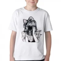 Camiseta adulto ou infantil Fotógrafo fotografia love what you do - Foto 2