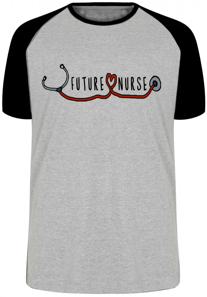 Camiseta adulto ou infantil future nurse enfermagem enfermeira Imagem