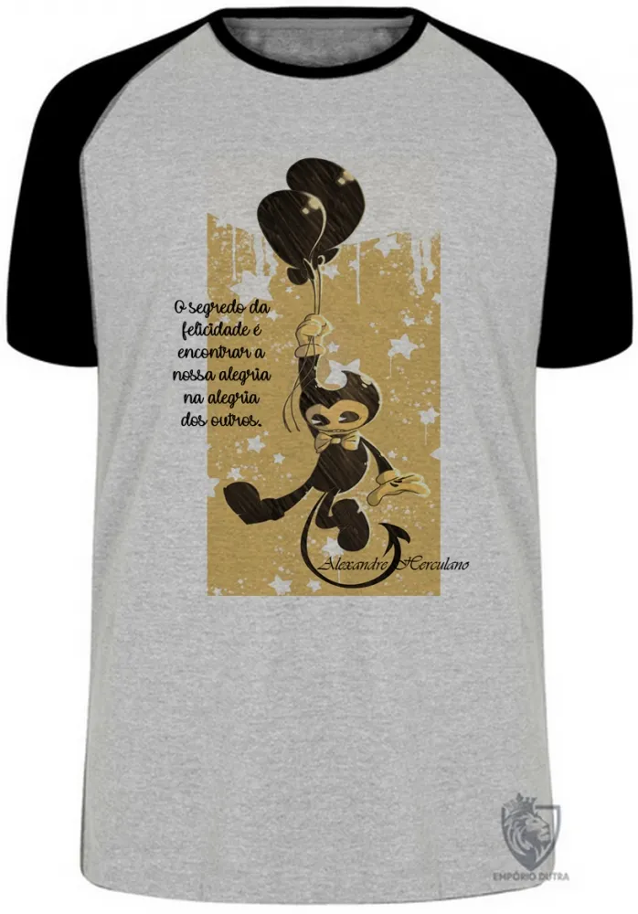 Camiseta adulto ou infantil frase Alexandre Herculano Imagem