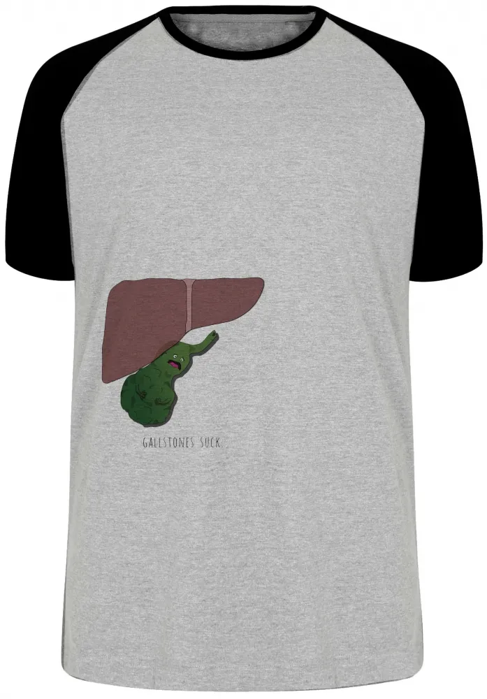 Camiseta adulto ou infantil Gallstones suck figado orgão Imagem