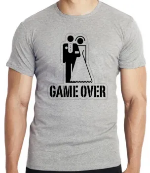Camiseta adulto ou infantil game over casamento noivado namoro - Foto 2