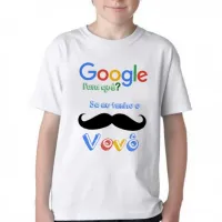Camiseta adulto ou infantil Google para que vovô - Foto 3
