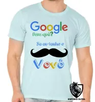 Camiseta adulto ou infantil Google para que vovô - Foto 4