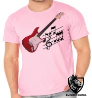 Camiseta adulto ou infantil Guitarra Musica Rock instrumento - Foto 2